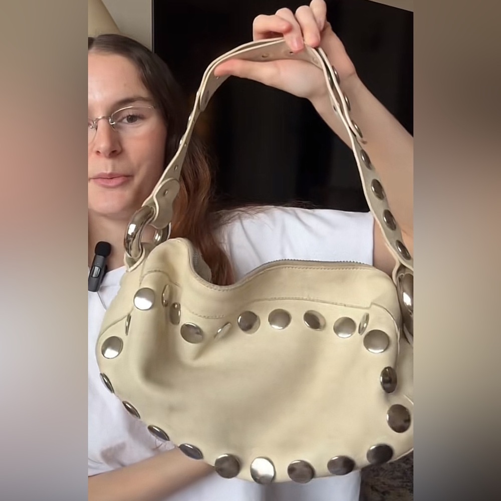 ISO Moschino Cheap & Chic white bag with studs